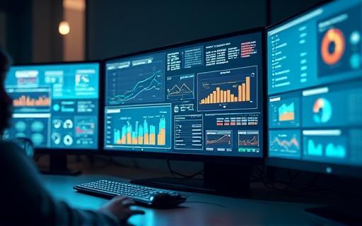 MES dashboard displaying production data